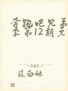 奔跑吧兄弟第三季第12期免费观看