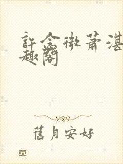 许念微萧湛明笔趣阁