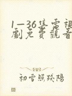 1—36集电视剧免费观看34集