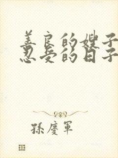 善良的嫂子无法忍受的日子在线