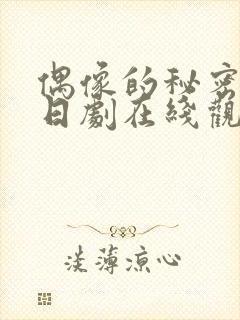 偶像的秘密之吻日剧在线观看