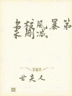 名校风暴第一季未删减