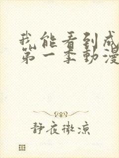 我能看到成功率第一季动漫免费观看