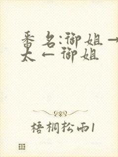 番名:御姐→正太←御姐封面