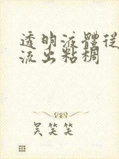 透明液体从尿道流出粘稠