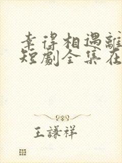 幸得相遇离婚时短剧全集在线观看