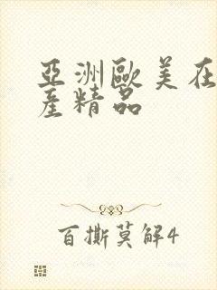 亚洲欧美在线国产精品封面