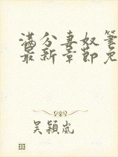 满分妻奴笔趣阁最新章节免费阅读全文