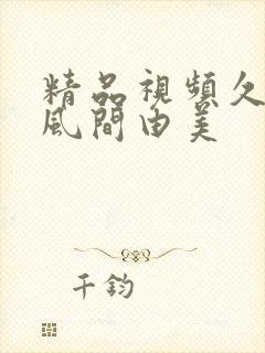 精品视频久久久风间由美