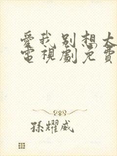 爱我别想太多了电视剧免费播放全集