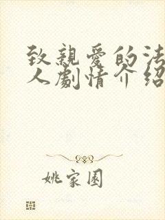 致亲爱的法官大人剧情介绍