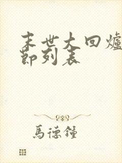 末世大回炉新章节列表