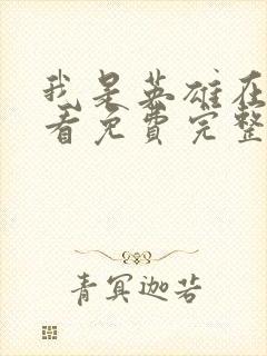 我是英雄在线观看免费完整版