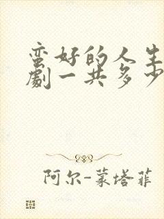 蛮好的人生电视剧一共多少集