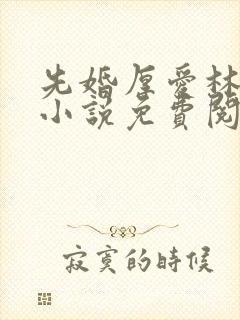 先婚厚爱林初夏小说免费阅读