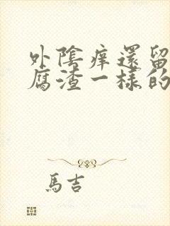 外阴痒还留像豆腐渣一样的东西