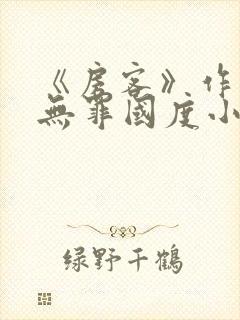 《房客》作者:无罪国度小说