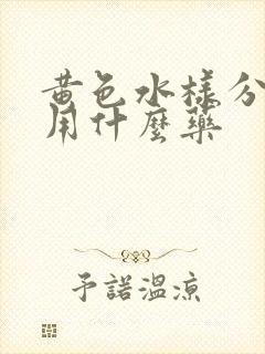 黄色水样分泌物用什么药