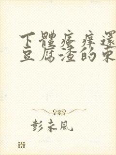 下体瘙痒还有像豆腐渣的东西