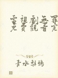 电视剧无罪之身免费观看完整版高清