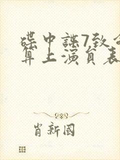 碟中谍7致命清算上演员表