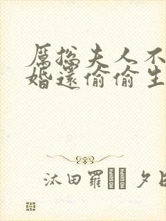 厉总夫人不想复婚还偷偷生娃封面