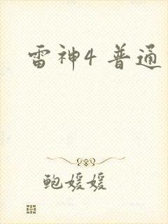 雷神4 普通话封面