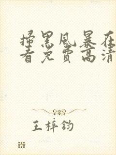 扫黑风暴在线观看免费高清