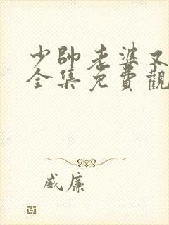 少帅老婆又跑了全集免费观看