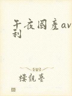 午夜国产av福利