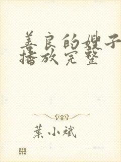 善良的嫂子高清播放完整