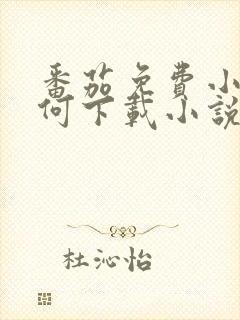 番茄免费小说如何下载小说