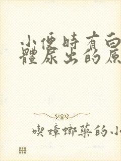 小便时有白色液体尿出的原因