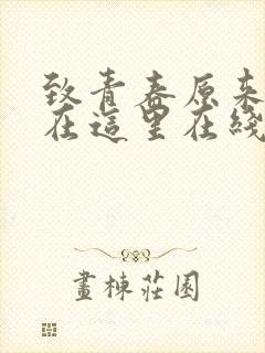 致青春原来你还在这里在线免费观看