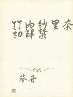 竹内纱里奈黑人初解禁