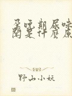 孕晚期尿味大难闻是什么原因