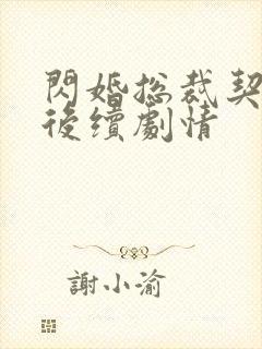 闪婚总裁契约妻后续剧情