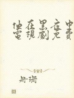 他在黑夜中相拥电视剧免费观看封面