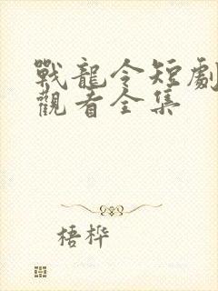 战龙令短剧免费观看全集