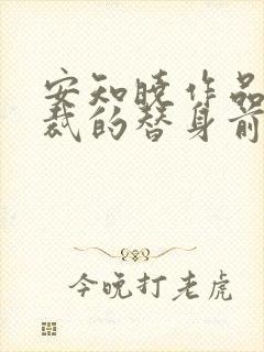 安知晓作品:总裁的替身前妻完本