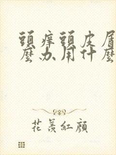 头痒头皮屑多怎么办用什么洗头