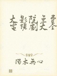 大影院免费高清电视剧大全