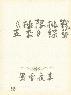 《极限挑战 第五季》综艺封面