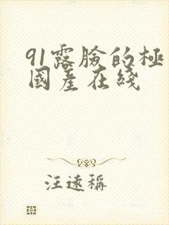 91露脸的极品国产在线