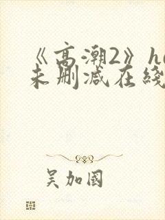 《高潮2》hd未删减在线