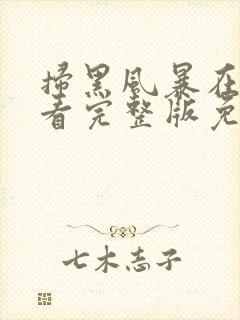 扫黑风暴在线观看完整版免费观看