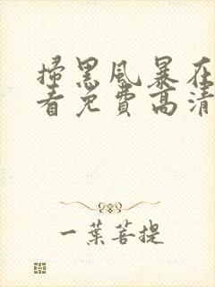 扫黑风暴在线观看免费高清封面