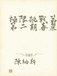 极限挑战第三季第二期春丽是谁封面