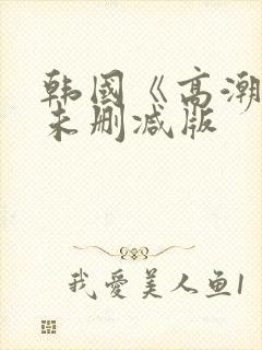 韩国《高潮3》未删减版
