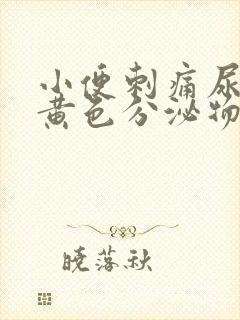 小便刺痛尿道口黄色分泌物